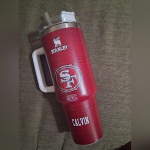 Stanley 49ers CALVIN  Red Insulated Tumbler with Handle